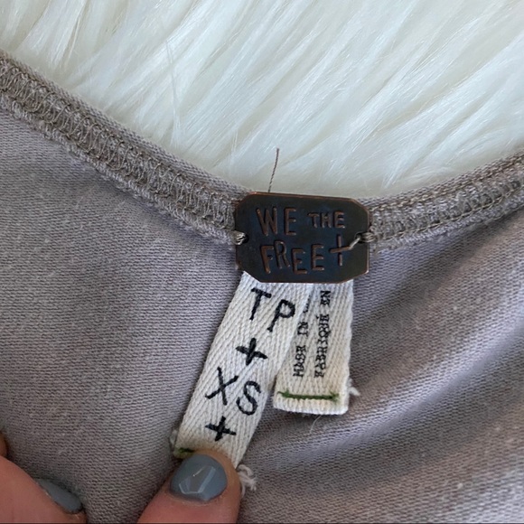 [We The Free] Oversized Beige Tee - Picture 4 of 7